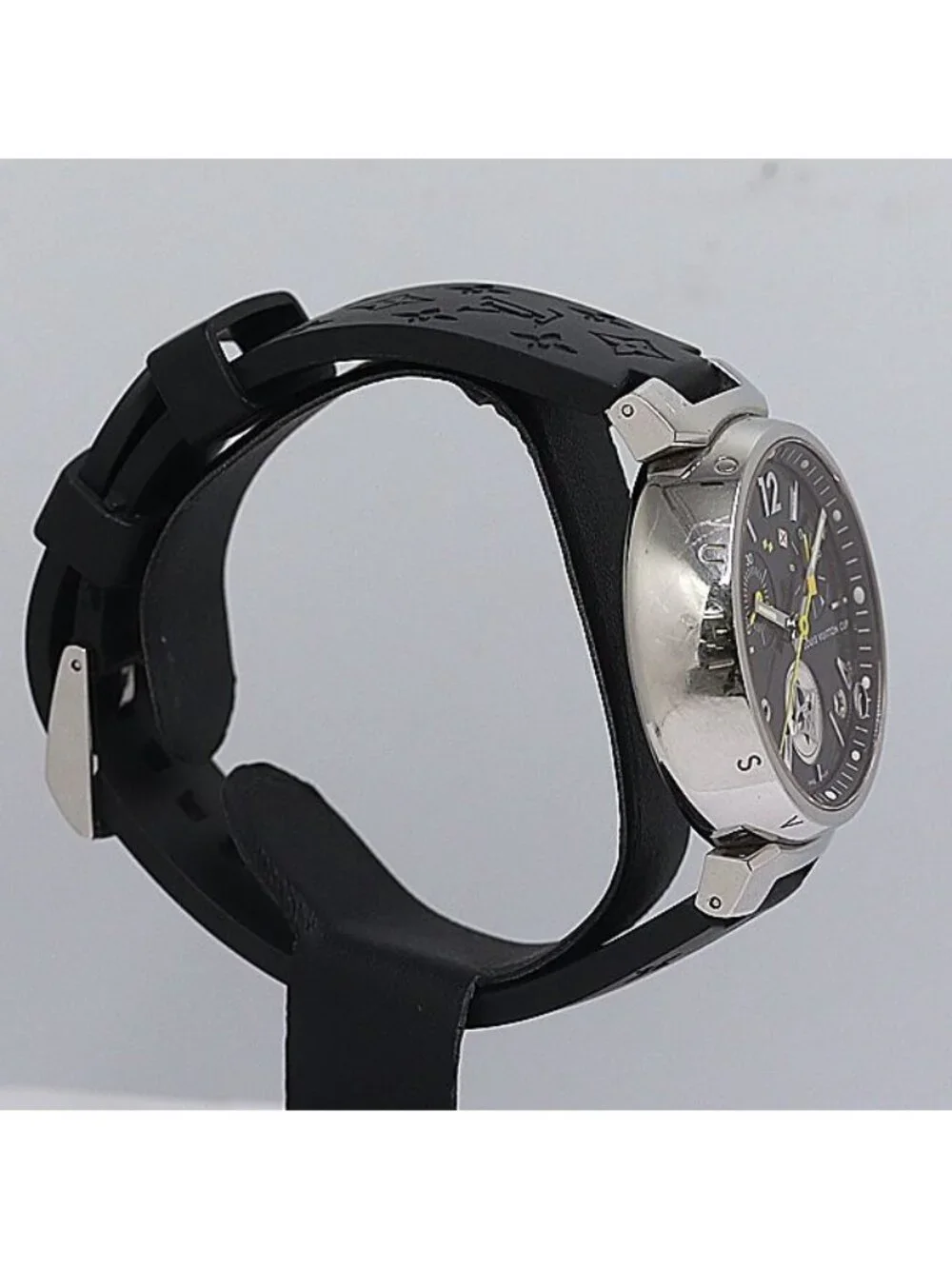 Louis Vuitton Tambour Lovely Cup Quartz Black Dial Chrono Small Seconds Watch